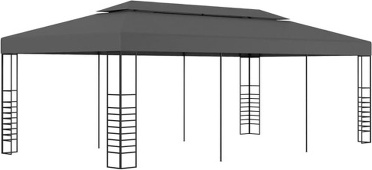 vidaXL Prieel 3x6 m antraciet