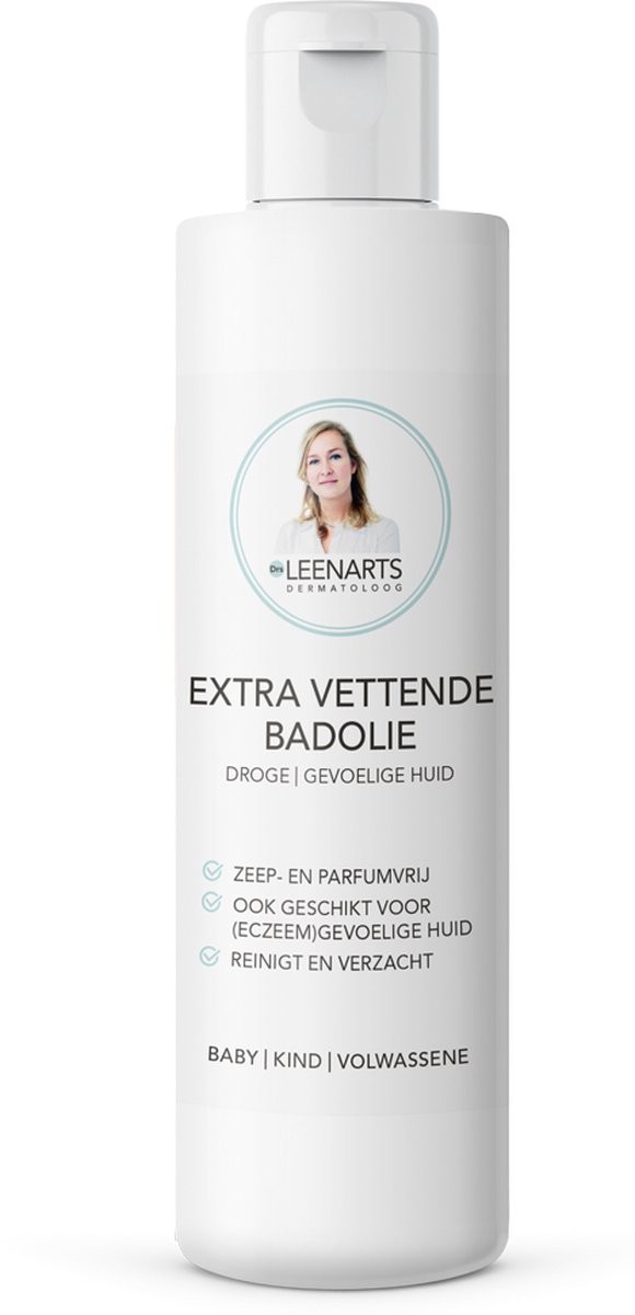 Drs Leenarts Extra Vettende Badolie - Zeepvrij wasgel - Huidolie - Olie - Parfumvrij - 200ml