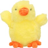 Pluche kuiken / kip knuffel geel 12 cm - Pasen thema - Kuikens / kippen knuffels