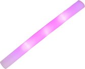 Party lichtstaaf met roze LED licht 48 cm - Feestartikelen