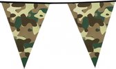 Camouflage vlaggenlijnen van 6 meter army/leger/soldaten thema - feestartikelen en versiering