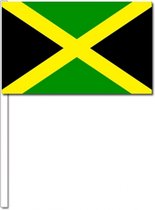 10 zwaaivlaggetjes Jamaica 12 x 24 cm