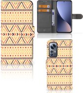 Wallet Book Case Xiaomi 12 | 12X GSM Hoesje Aztec Yellow