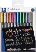 Brush pen staedtler étui à crayons métallique de 10 couleurs
