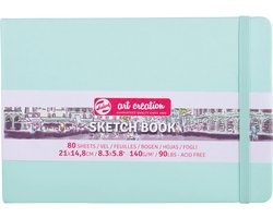 Talens Art Creation schetsblok 21x14,8cm - 80 vellen - turkoois