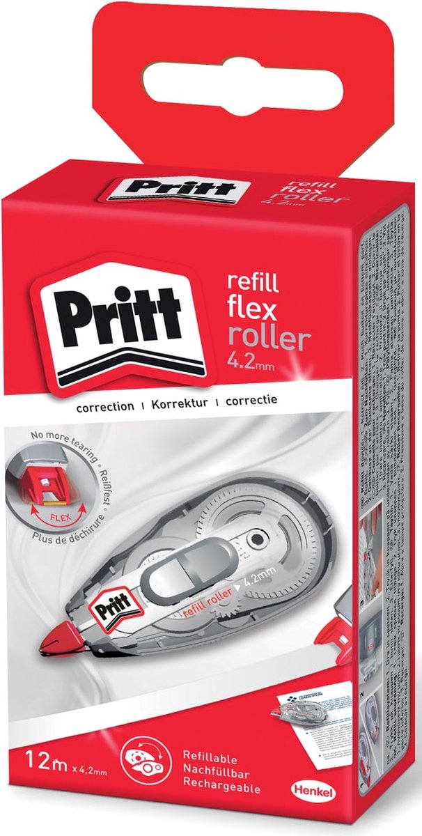 Pritt Correctietape pritt navulbaar flex 4.2mmx12m | 5 stuks Wit