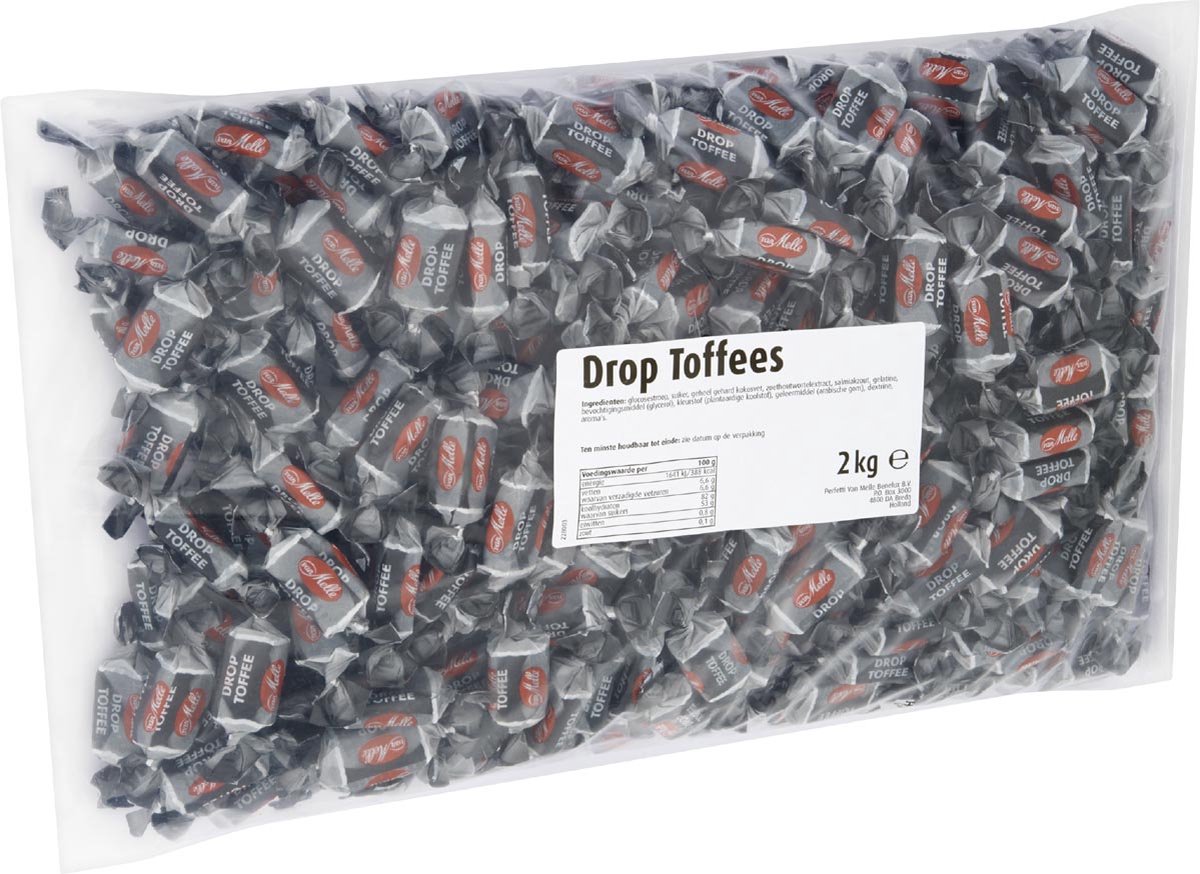 Van Melle Droptoffees 2 kilo bol