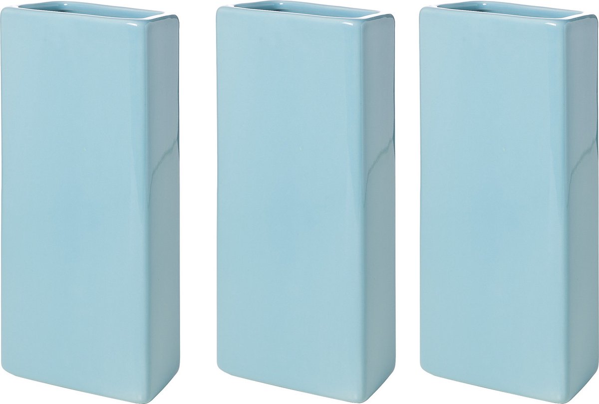 Luchtbevochtiger - 6x - blauw - 900 ml - H21 cm - radiator - aardewerk - verdampers