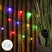 Éclairage solaire de jardin J-Pro - Guirlande lumineuse à 50 LED de couleur Solar 7m Cristal