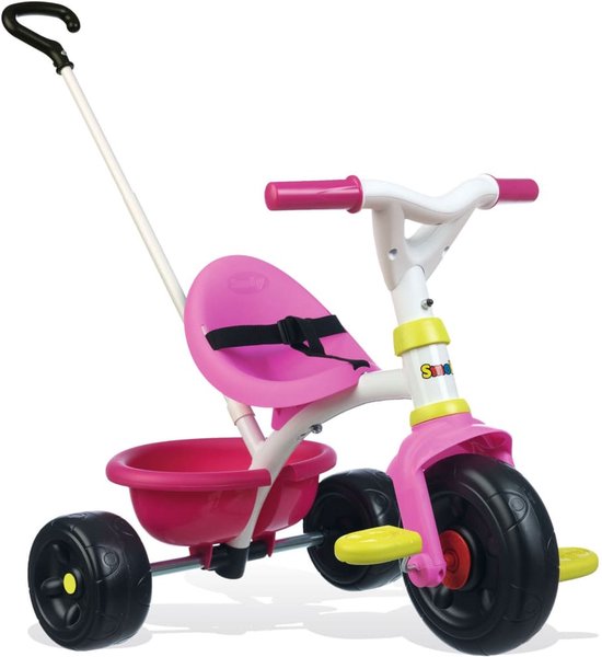 Smoby Be Fun - Driewieler met duwstang - vanaf 15 maanden - roze | bol.com