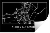 Muurstickers - Sticker Folie - Kaart - Stadskaart - Alphen aan den Rijn - Plattegrond - 120x80 cm - Plakfolie - Muurstickers Kinderkamer - Zelfklevend Behang - Zelfklevend behangpapier - Stickerfolie