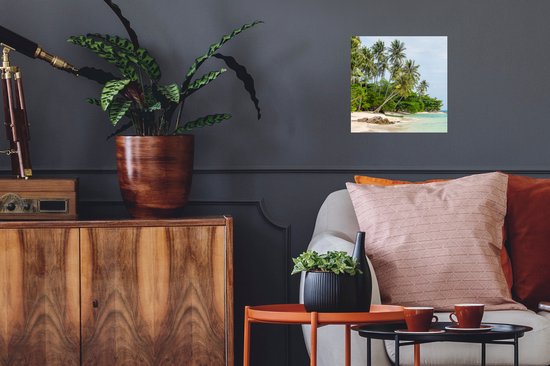 Stickers muraux - Palmiers - Plage - Été - Tropical - 30x30 cm - Film adhésif