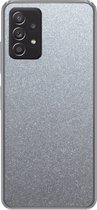 Geschikt voor Samsung Galaxy A33 5G hoesje - Metaal print - Aluminium - Stippen - Siliconen Telefoonhoesje
