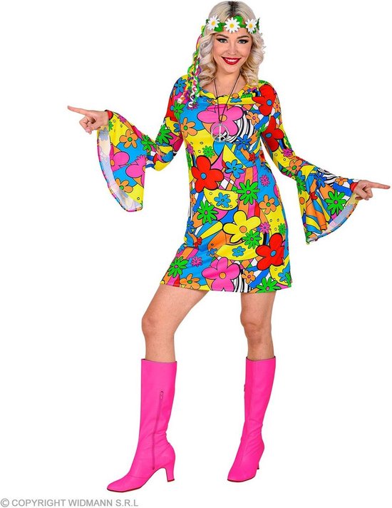 Costume de hippie | Flora Bora Hippie des années 70 | Femme | Moyen |  Costume de... | bol.com