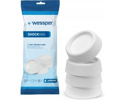 Wessper ShockABS - Trillingsdempers Wasmachine Droger - 4 stuks - Wit - ø46mm - MADE IN EU
