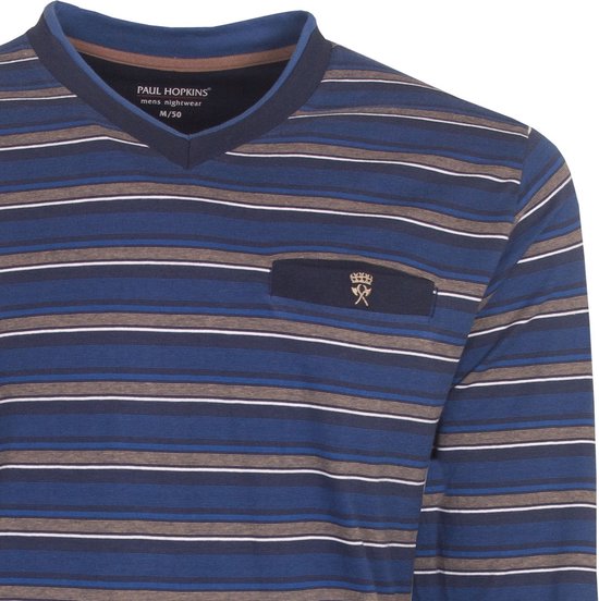 Paul Hopkins Pyjama Homme Blauw PHPYH2108A - Tailles: S