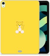 TPU Backcover iPad Air (2020/2022) 10.9 inch Hoesje met naam Baby Leopard met transparant zijkanten