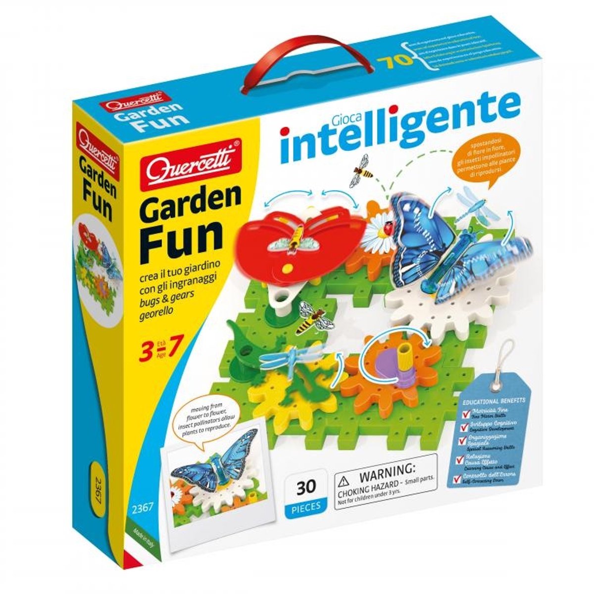 Quercetti Georello Garden Bugs & Gears 30-piece