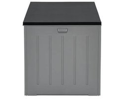 Primo kussenbox - kunststof - 830L - 160x78 cm - donkergrijs - zwart