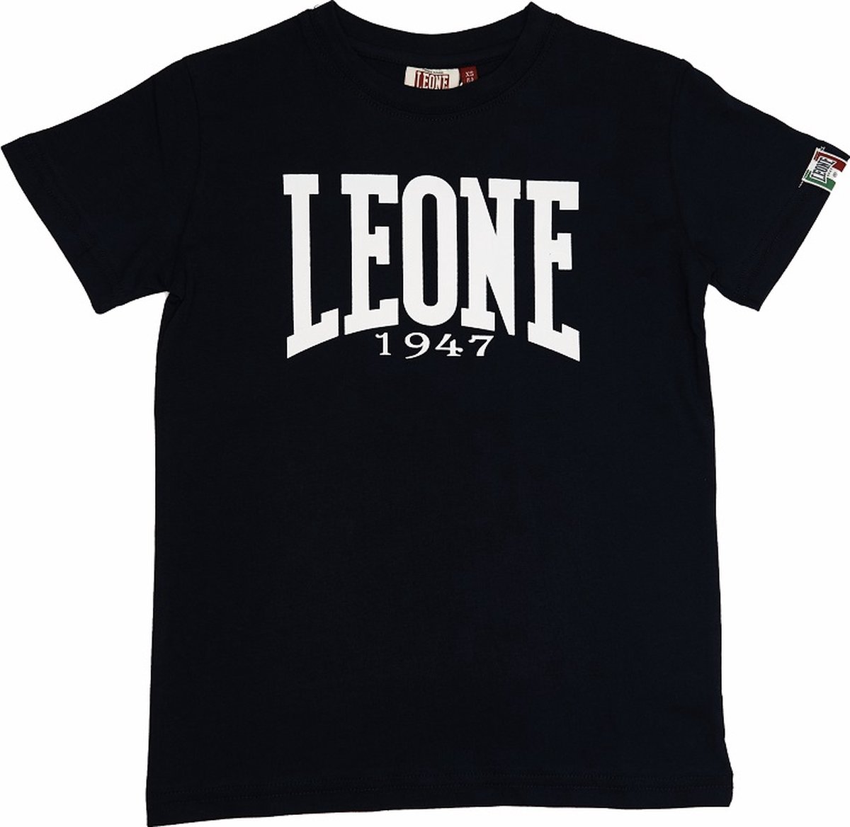 Leone Junior T-Shirt Navy Blauw Basic Extra Extra Small / 110