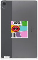Siliconen Hoesje met foto Lenovo Tab P11 | P11 Plus Case Popart Princess met doorzichte zijkanten