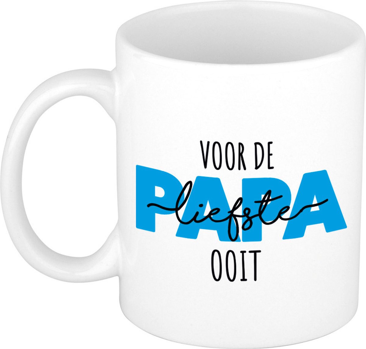 Voor de liefste papa ooit cadeau beker / mok - wit - verjaardag / Vaderdag / cadeau voor hem
