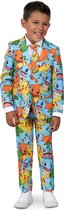 OppoSuits BOYS POKÉMON™ - Costume Garçons - Jeu Nintendo Pikachu Bulbasaur Squirtle Charmander Outfit - Multicolore - Taille EU 110/116