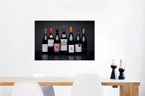 Affiche Bouteilles - Alcohol - Vin - 90x60 cm