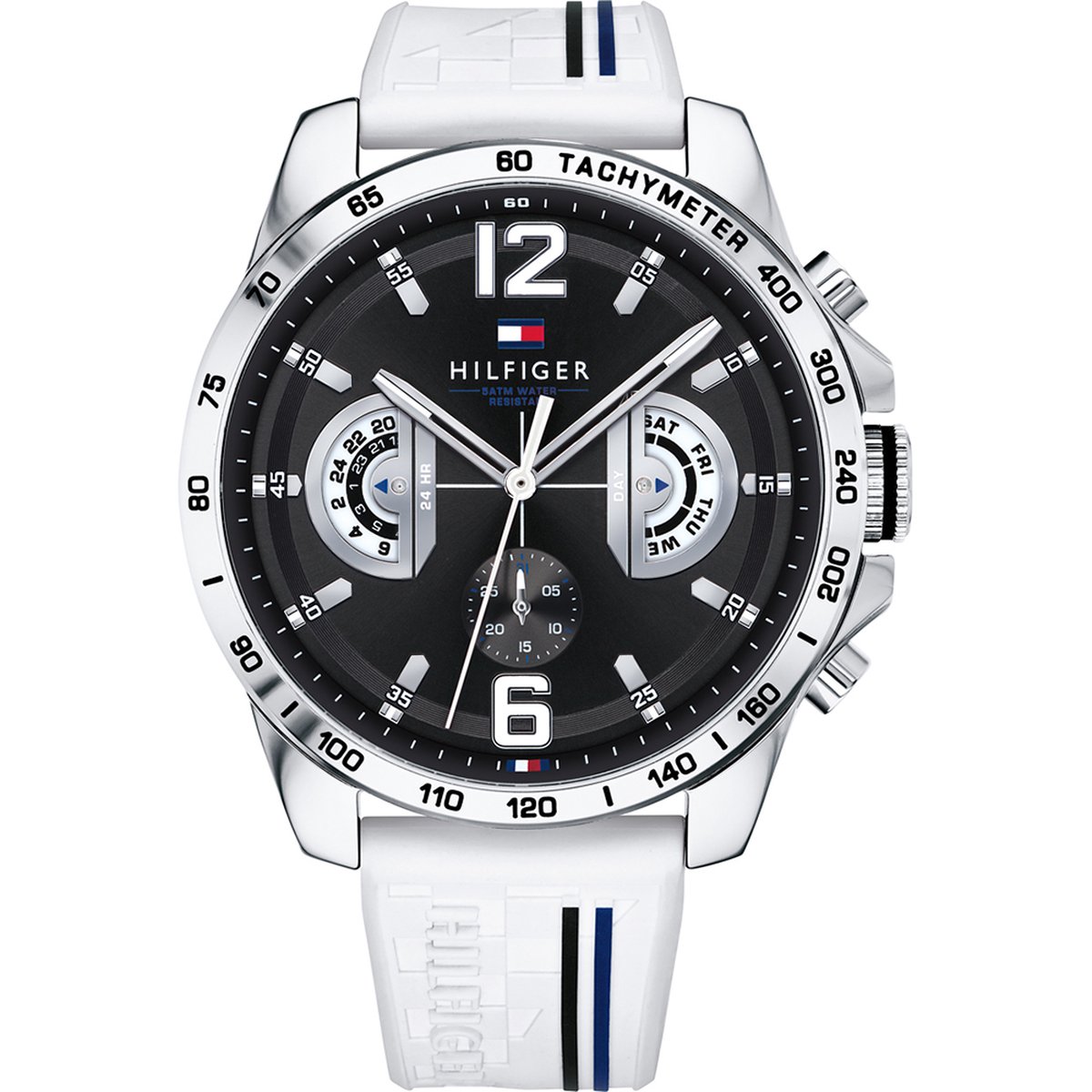 Tommy Hilfiger TH1791475 horloge - Silicoon -Wit - 46 mm