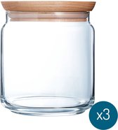 Luminarc Voorraadpot 0,75 L Pure Jar - 3 Stuks