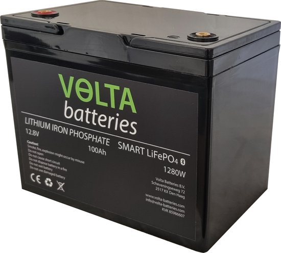 Batterie Lifepo4 12V 100Ah 1280Wh, Durée de Vie de 10 Ans Batterie pour  Panneau Solaire, pour Camping-Car, Bateau, Camping Car ou système Solaire :  : Auto et Moto