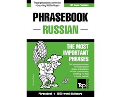 English-Russian phrasebook and 1500-word dictionary