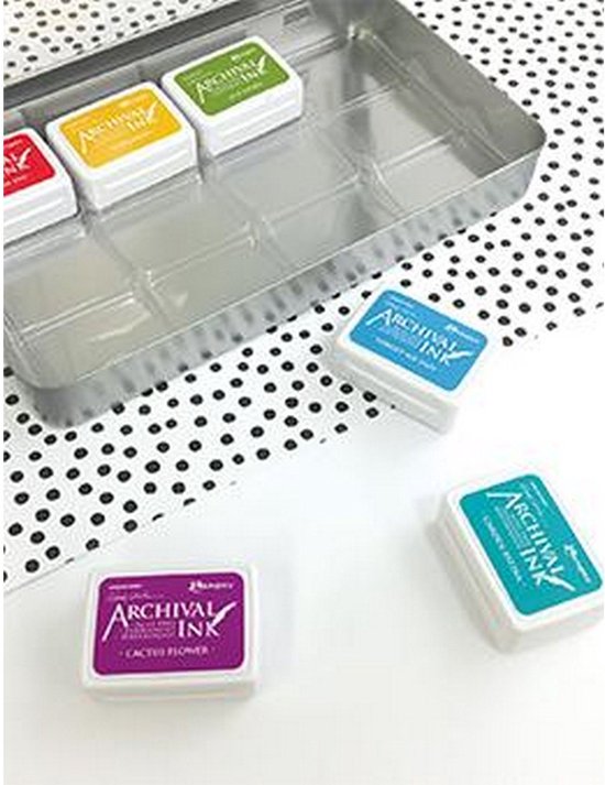 Mini boîte de rangement d'encre d'archivage Ranger