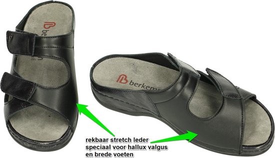 Berkemann Dames zwart slippers muiltjes maat 39.5 bol