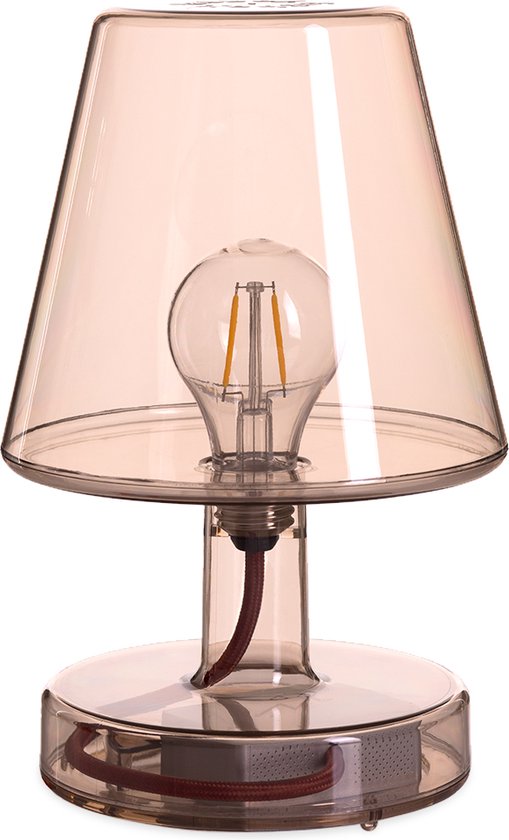 Fatboy Transloetje Oplaadbare Tafellamp - Camping Lamp - Bureau Lamp - Bruin - Dimbaar en draadloos
