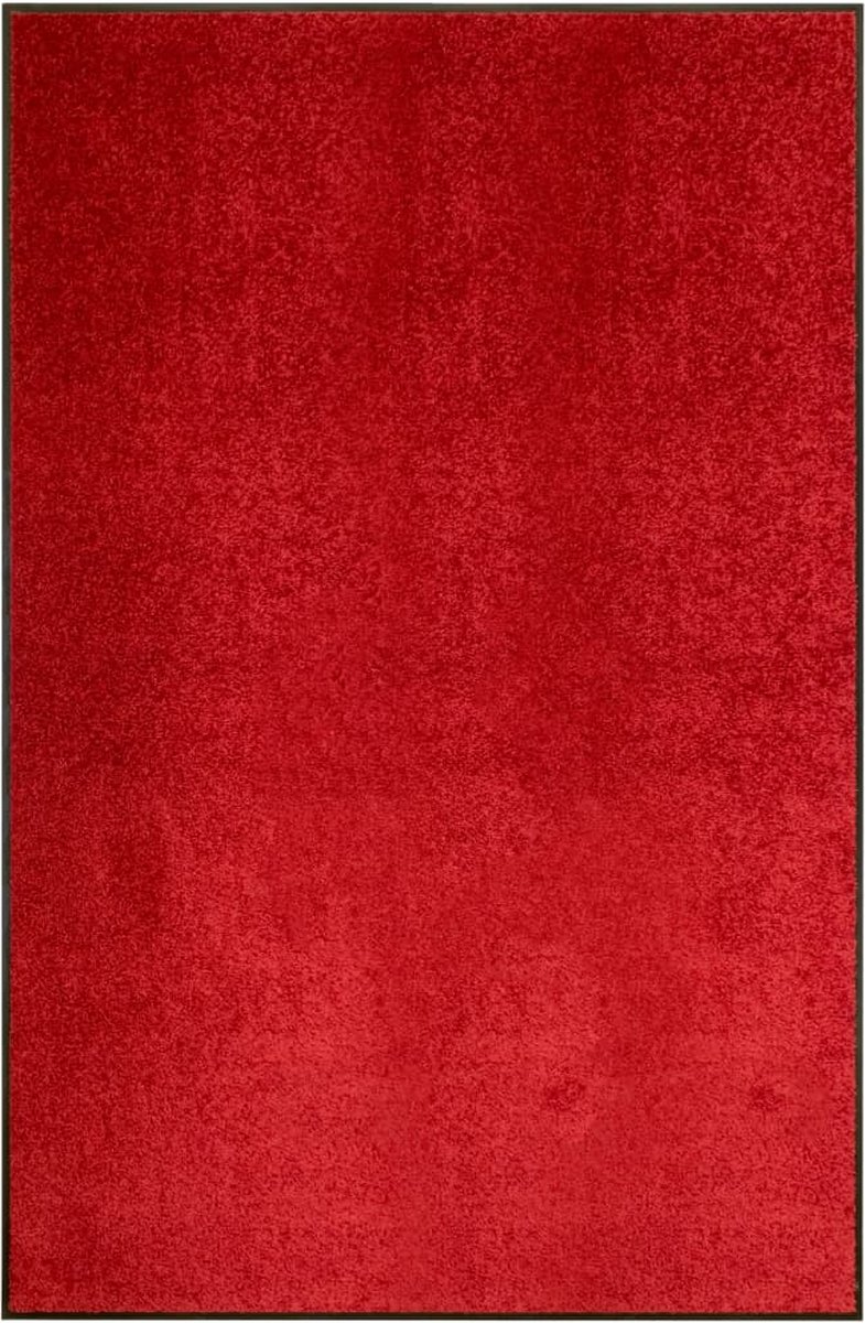 VidaLife Deurmat wasbaar 120x180 cm rood