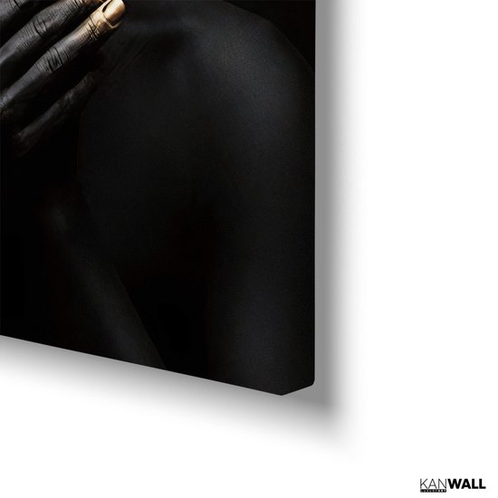 Tableau Plexiglas Luxe Gold Lip Girl 2 | 100 x 150 | Salle de séjour | Chambre à coucher | Bureau | Musique | Design | Art | Moderne | ** 5 MM D'ÉPAISSEUR **