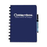 Whiteboard notitieblok / schrift - Correctbook - A4 - Gelijnd - Blauw