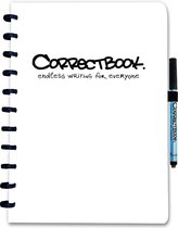 Whiteboard notitieblok / schrift  - Correctbook - A4 - Gelijnd - Wit