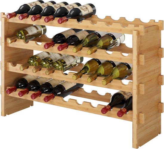 Casier à vin-36 porte-bouteilles support de casier à vin debout peut  contenir une cave... | bol.com