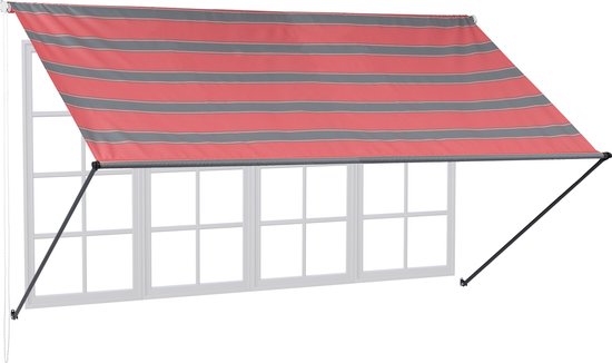 Zonnescherm Zeil Rechthoek 180 x 300 cm Winddicht, Uv