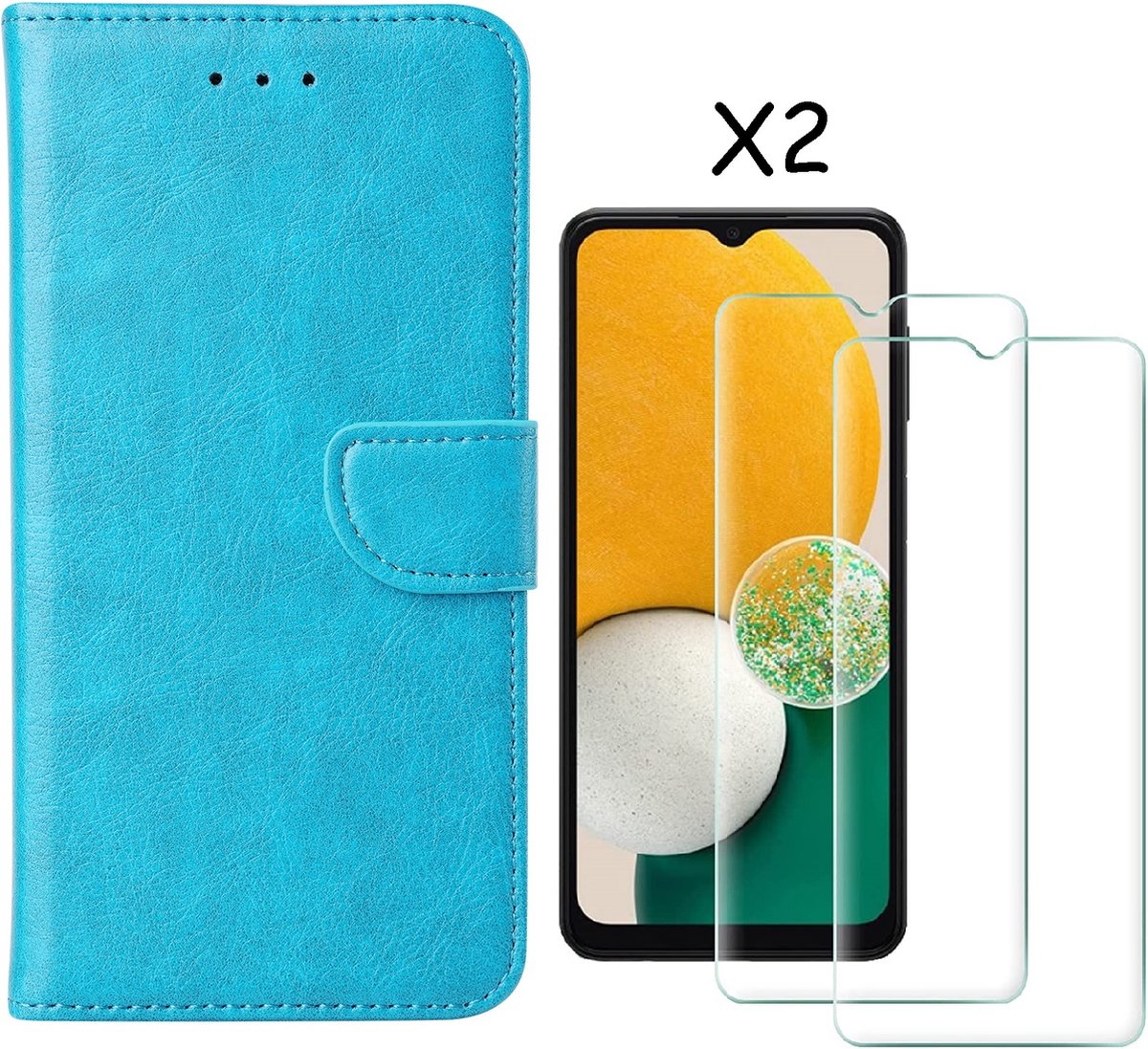 Coque Transparente Anti-choc Pour Samsung Galaxy A03 4G + 2x Verre Trempé - Neuf