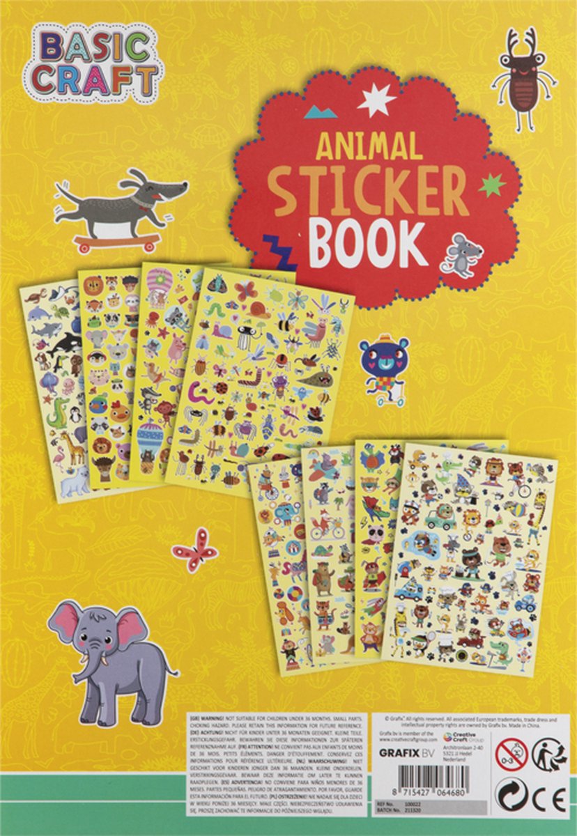 Stickerboek voor Kinderen 3pcs - Stickers Kinderen Knutselen - Stickers Meisjes - Creatief met Stickers Kids - Geschikt als beloningsstickers — afbeelding 4