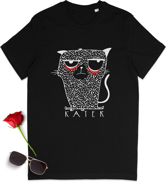 Te diep in het glaasje gekeken? Dan is dit shirt voor jou! Grappig t-shirt met kat(er) - Dames tshirt - Heren t shirt - T-shirt vrouwen mannen met print opdruk - Unisex maten: S M L XL XXL XXXL - Shirt kleuren: Zwart en wit.