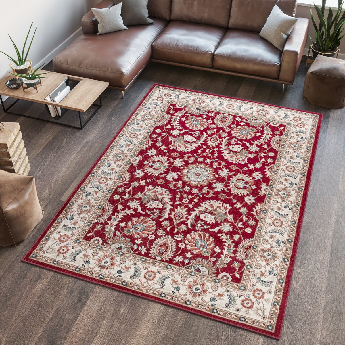 Tapiso Dubai Vloerkleed Tapijt Carpet Oriental Bloemen Oosters Maat- 200x300