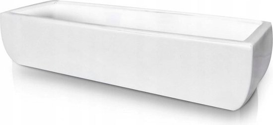 Jardinière Piano en céramique blanche L32cm H12cm
