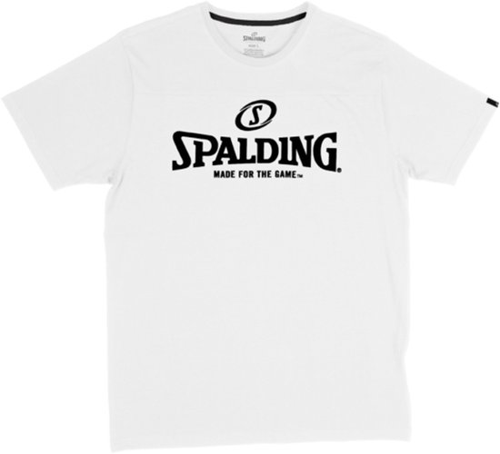 Spalding Essential Logo T-Shirt Kinderen - Wit | Maat: 152