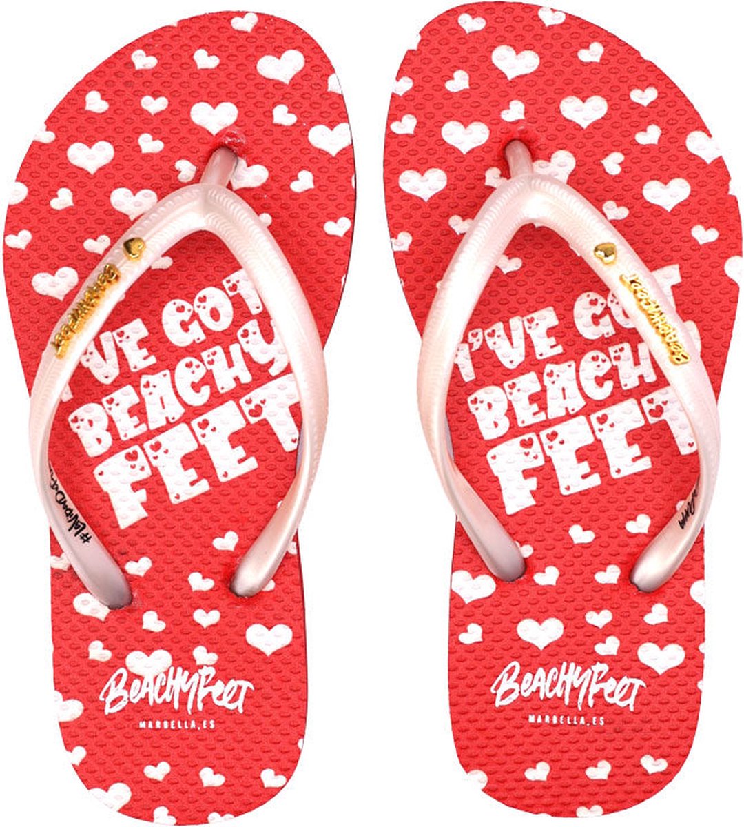 BeachyFeet - I've Got Beachyfeet Corazon - Kids Flip Flops