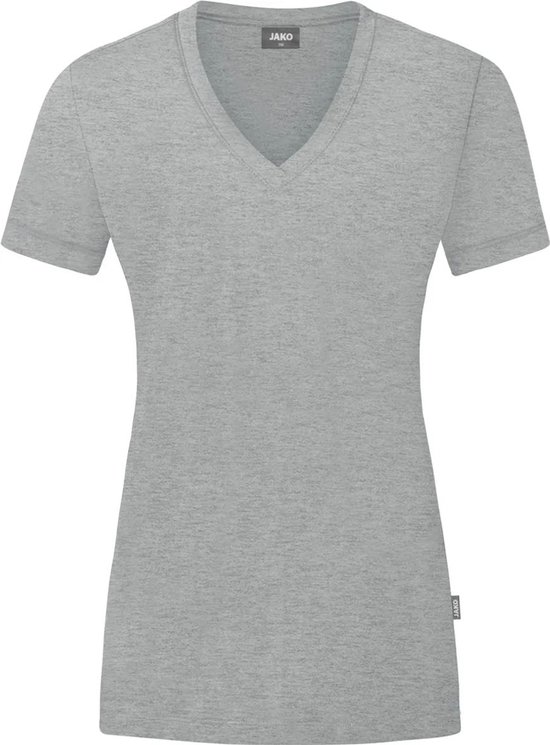 Jako Organic T-Shirt Dames - Lichtgrijs Gemeleerd | Maat: 36