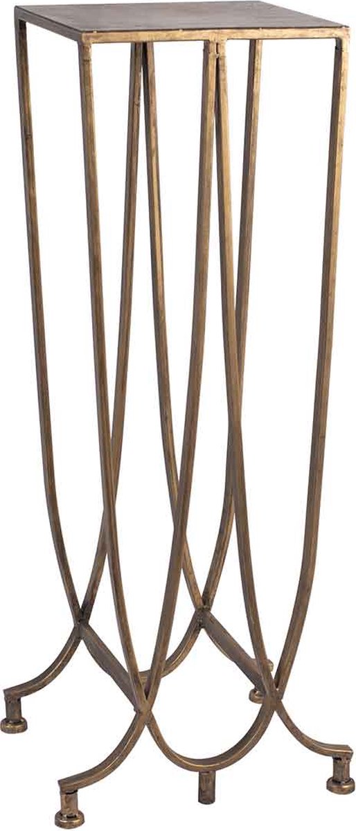 PTMD Saar Bijzettafel - 36 x 31 x 90 cm - Metaal - Goud